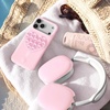 image:imageVelvet Caviar Suction Cup Phone Case Mount Compatible with MagSafe Devices Only  Magnetic Silicone Sticky Phone Grip Holder for iPhone Back of Phone  Mirror Gripper Strawberry MilkStrawberry Milk Jelly Heart