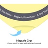 image:imageVelvet Caviar Suction Cup Phone Case Mount Compatible with MagSafe Devices Only  Magnetic Silicone Sticky Phone Grip Holder for iPhone Back of Phone  Mirror Gripper Strawberry MilkButter Yellow Heart