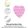 image:imageVelvet Caviar Suction Cup Phone Case Mount Compatible with MagSafe Devices Only  Magnetic Silicone Sticky Phone Grip Holder for iPhone Back of Phone  Mirror Gripper Strawberry MilkPink Sugar Heart