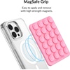 image:imageVelvet Caviar Suction Cup Phone Case Mount Compatible with MagSafe Devices Only  Magnetic Silicone Sticky Phone Grip Holder for iPhone Back of Phone  Mirror Gripper Strawberry MilkPink