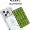 image:imageVelvet Caviar Suction Cup Phone Case Mount Compatible with MagSafe Devices Only  Magnetic Silicone Sticky Phone Grip Holder for iPhone Back of Phone  Mirror Gripper Strawberry MilkMatcha Green