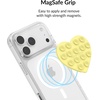 image:imageVelvet Caviar Suction Cup Phone Case Mount Compatible with MagSafe Devices Only  Magnetic Silicone Sticky Phone Grip Holder for iPhone Back of Phone  Mirror Gripper Strawberry MilkButter Yellow Heart
