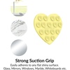 image:imageVelvet Caviar Suction Cup Phone Case Mount Compatible with MagSafe Devices Only  Magnetic Silicone Sticky Phone Grip Holder for iPhone Back of Phone  Mirror Gripper Strawberry MilkButter Yellow Heart