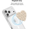 image:imageVelvet Caviar Suction Cup Phone Case Mount Compatible with MagSafe Devices Only  Magnetic Silicone Sticky Phone Grip Holder for iPhone Back of Phone  Mirror Gripper Strawberry MilkSand Stone Heart