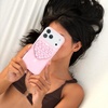 image:imageVelvet Caviar Suction Cup Phone Case Mount Compatible with MagSafe Devices Only  Magnetic Silicone Sticky Phone Grip Holder for iPhone Back of Phone  Mirror Gripper Strawberry MilkStrawberry Milk Jelly Heart