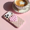 image:imageVelvet Caviar Suction Cup Phone Case Mount Compatible with MagSafe Devices Only  Magnetic Silicone Sticky Phone Grip Holder for iPhone Back of Phone  Mirror Gripper Strawberry MilkStrawberry Milk Heart