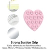 image:imageVelvet Caviar Suction Cup Phone Case Mount Compatible with MagSafe Devices Only  Magnetic Silicone Sticky Phone Grip Holder for iPhone Back of Phone  Mirror Gripper Strawberry MilkStrawberry Milk Heart