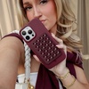 image:imageVelvet Caviar Suction Cup Phone Case Mount Compatible with MagSafe Devices Only  Magnetic Silicone Sticky Phone Grip Holder for iPhone Back of Phone  Mirror Gripper Strawberry MilkBurgundy 1990