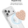 image:imageVelvet Caviar Suction Cup Phone Case Mount Compatible with MagSafe Devices Only  Magnetic Silicone Sticky Phone Grip Holder for iPhone Back of Phone  Mirror Gripper Strawberry MilkNude Heart