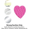 image:imageVelvet Caviar Suction Cup Phone Case Mount Compatible with MagSafe Devices Only  Magnetic Silicone Sticky Phone Grip Holder for iPhone Back of Phone  Mirror Gripper Strawberry MilkOrchid Pink Heart