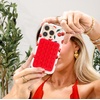 image:imageVelvet Caviar Suction Cup Phone Case Mount Compatible with MagSafe Devices Only  Magnetic Silicone Sticky Phone Grip Holder for iPhone Back of Phone  Mirror Gripper Strawberry MilkRed