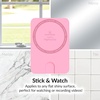 image:imageVelvet Caviar Suction Cup Phone Case Mount Compatible with MagSafe Devices Only  Magnetic Silicone Sticky Phone Grip Holder for iPhone Back of Phone  Mirror Gripper Strawberry MilkPink
