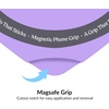 image:imageVelvet Caviar Suction Cup Phone Case Mount Compatible with MagSafe Devices Only  Magnetic Silicone Sticky Phone Grip Holder for iPhone Back of Phone  Mirror Gripper Strawberry MilkPurple Heart