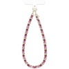 image:imageVELVET CAVIAR Chain Phone Charm Wrist Strap  Cute Lanyard Accessory for Women  Fits all Phone Cases Mauve Pink Velvet