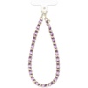 image:imageVELVET CAVIAR Leather Chain Phone Charm Wrist Strap  Cute Lanyard Accessory for Women  Fits all Phone Cases Metallic Purple