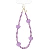 image:imageVELVET CAVIAR Phone Charm Wrist Strap  Cute Lanyard Accessory for Women  Compatible with all Phone Cases Purple Heart