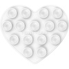 image:imageVelvet Caviar Suction Cup Phone Case Mount Compatible with MagSafe Devices Only  Magnetic Silicone Sticky Phone Grip Holder for iPhone Back of Phone  Mirror Gripper Strawberry MilkWhite Heart