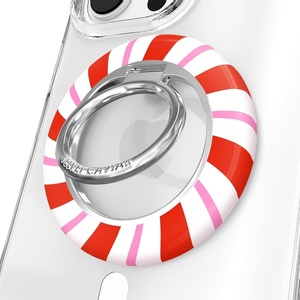 image:imageVELVET CAVIAR Compatible with MagSafe Phone Grip 20  Cute Magnetic Ring Holder  Finger Loop Kickstand  Pop On Accessory for iPhone 17 16 15 14 13 12  Christmas Peppermint PrincessPeppermint Princess