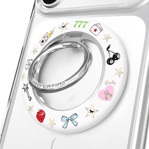 image:imageVELVET CAVIAR Compatible with MagSafe Phone Grip 20  Cute Magnetic Ring Holder  Finger Loop Kickstand  Pop On Accessory for iPhone 17 16 15 14 13 12  Christmas Peppermint PrincessLucky Charm