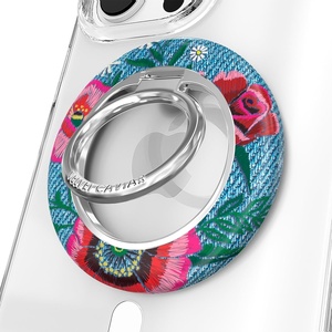 image:imageVELVET CAVIAR Compatible with MagSafe Phone Grip 20  Cute Magnetic Ring Holder  Finger Loop Kickstand  Pop On Accessory for iPhone 17 16 15 14 13 12  Christmas Peppermint PrincessGroovy Floral