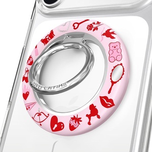 image:imageVELVET CAVIAR Compatible with MagSafe Phone Grip 20  Cute Magnetic Ring Holder  Finger Loop Kickstand  Pop On Accessory for iPhone 17 16 15 14 13 12  Christmas Peppermint PrincessLover Girl Holo