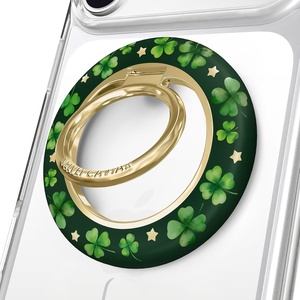 image:imageVELVET CAVIAR Compatible with MagSafe Phone Grip 20  Cute Magnetic Ring Holder  Finger Loop Kickstand  Pop On Accessory for iPhone 17 16 15 14 13 12  Christmas Peppermint PrincessLucky Clover