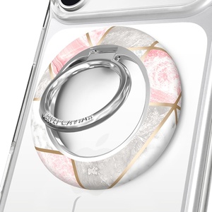 image:imageVELVET CAVIAR Compatible with MagSafe Phone Grip 20  Cute Magnetic Ring Holder  Finger Loop Kickstand  Pop On Accessory for iPhone 17 16 15 14 13 12  Christmas Peppermint PrincessGeometric Marble
