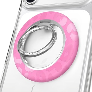 image:imageVELVET CAVIAR Compatible with MagSafe Phone Grip 20  Cute Magnetic Ring Holder  Finger Loop Kickstand  Pop On Accessory for iPhone 17 16 15 14 13 12  Christmas Peppermint PrincessHot Pink Leopard