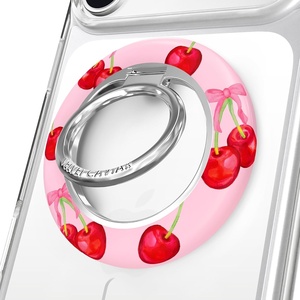 image:imageVELVET CAVIAR Compatible with MagSafe Phone Grip 20  Cute Magnetic Ring Holder  Finger Loop Kickstand  Pop On Accessory for iPhone 17 16 15 14 13 12  Christmas Peppermint PrincessSweet Cherry