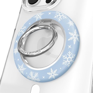 image:imageVELVET CAVIAR Compatible with MagSafe Phone Grip 20  Cute Magnetic Ring Holder  Finger Loop Kickstand  Pop On Accessory for iPhone 17 16 15 14 13 12  Christmas Peppermint PrincessSnowflakes
