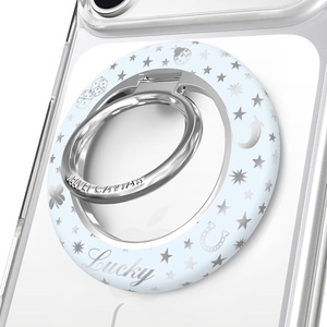 image:imageVELVET CAVIAR Compatible with MagSafe Phone Grip 20  Cute Magnetic Ring Holder  Finger Loop Kickstand  Pop On Accessory for iPhone 17 16 15 14 13 12  Christmas Peppermint PrincessLucky Girl Holo