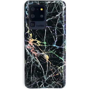 image:imageVELVET CAVIAR Compatible with Samsung Galaxy S20 Ultra Case  Cool Protective Phone Cases for Men Women Iridescent NebulaHolographic Black Marble
