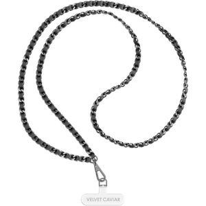 image:imageVELVET CAVIAR Crossbody Phone Strap Lanyard for Women  Cellphone Leash Holder Around Neck  Fits Any Phone CaseBlack Chain