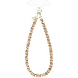 image:imageVELVET CAVIAR Leather Chain Phone Charm Wrist Strap  Cute Lanyard Accessory for Women  Fits all Phone Cases Nude