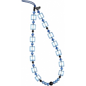 image:imageVELVET CAVIAR Phone Charm Wrist Strap  Cute Beaded Cellphone Wristlet  Lanyard Accessory for Women  Fits all Phone CasesBlue Icicle
