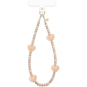 image:imageVELVET CAVIAR Phone Charm Wrist Strap  Cute Lanyard Accessory for Women  Compatible with all Phone Cases Nude Heart