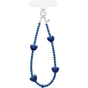 image:imageVELVET CAVIAR Phone Charm Wrist Strap  Cute Lanyard Accessory for Women  Compatible with all Phone CasesClear Blue Heart 20