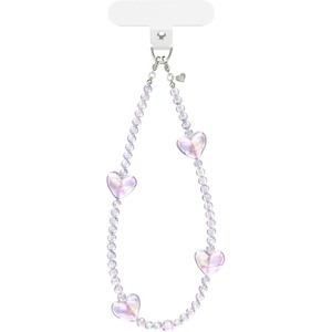 image:imageVELVET CAVIAR Phone Charm Wrist Strap  Cute Lanyard Accessory for Women  Compatible with all Phone CasesHolo Heart