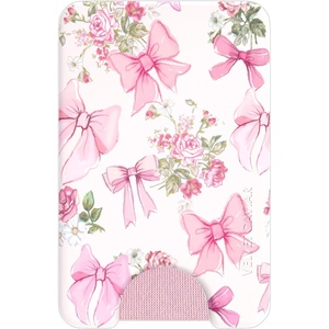 image:imageVELVET CAVIAR compatible with MagSafe Wallet 20  Magnetic Card Holder Wallet for iPhone 171615141312 or Phone Cases compatible with MagSafe  Blue Aquamarine Polka DotPosie Pink Bow