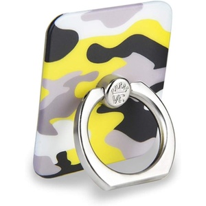 image:imageVelvet Caviar Cell Phone Ring Holder  Finger Ring amp Stand  Improves Phone Grip Compatible with iPhone Galaxy and Most Cases Except SiliconeLeather  Black Yellow CamoYellow Camo