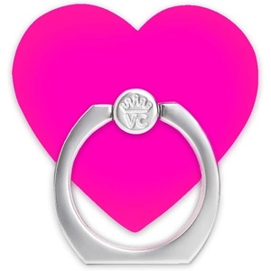 image:imageVelvet Caviar Cell Phone Ring Holder  Finger Ring amp Stand  Improves Phone Grip Compatible with iPhone Galaxy and Most Smartphones Neon Purple HeartNeon Pink Heart