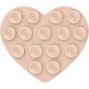 image:imageVelvet Caviar Suction Cup Phone Case Mount Compatible with MagSafe Devices Only  Magnetic Silicone Sticky Phone Grip Holder for iPhone Back of Phone  Mirror Gripper Strawberry MilkNude Heart