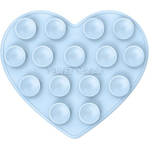 image:imageVelvet Caviar Suction Cup Phone Case Mount Compatible with MagSafe Devices Only  Magnetic Silicone Sticky Phone Grip Holder for iPhone Back of Phone  Mirror Gripper Strawberry MilkCotton Candy Heart