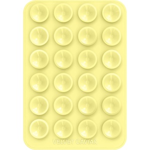 image:imageVelvet Caviar Suction Cup Phone Case Mount Compatible with MagSafe Devices Only  Magnetic Silicone Sticky Phone Grip Holder for iPhone Back of Phone  Mirror Gripper Strawberry MilkButter Yellow