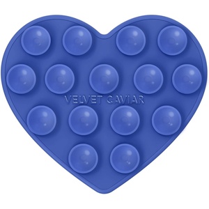image:imageVelvet Caviar Suction Cup Phone Case Mount Compatible with MagSafe Devices Only  Magnetic Silicone Sticky Phone Grip Holder for iPhone Back of Phone  Mirror Gripper Strawberry MilkCobalt Blue Heart