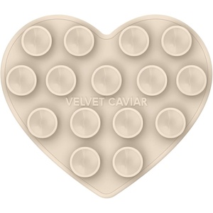image:imageVelvet Caviar Suction Cup Phone Case Mount Compatible with MagSafe Devices Only  Magnetic Silicone Sticky Phone Grip Holder for iPhone Back of Phone  Mirror Gripper Strawberry MilkSand Stone Heart