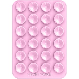 image:imageVelvet Caviar Suction Cup Phone Case Mount Compatible with MagSafe Devices Only  Magnetic Silicone Sticky Phone Grip Holder for iPhone Back of Phone  Mirror Gripper Strawberry MilkPink Sugar