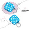 image:imageVELVET CAVIAR Compatible with AirPods 4 Case with Keychain  Cute Protective Hard 4th Generation Cases for Women  Cow PrintAquamarine Polka Dot