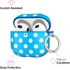 image:imageVELVET CAVIAR Compatible with AirPods 4 Case with Keychain  Cute Protective Hard 4th Generation Cases for Women  Cow PrintAquamarine Polka Dot