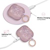 image:imageVELVET CAVIAR Compatible with AirPods 4 Case with Keychain  Cute Protective Hard 4th Generation Cases for Women  Cow PrintDusty Rose Floral